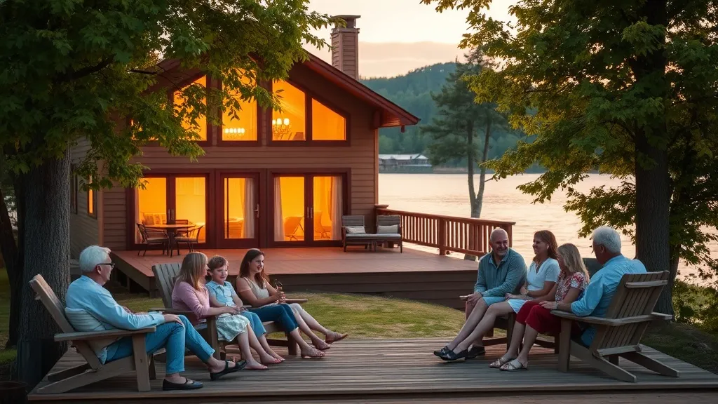 Dream symbol: lake house: scenarios: Dream about a Lake House with Family