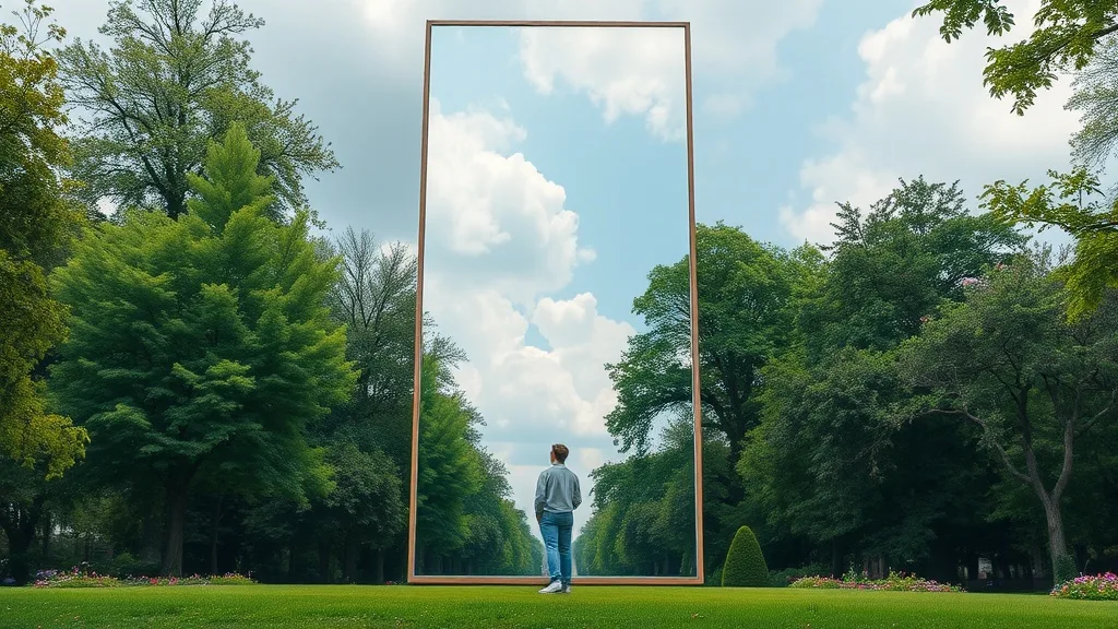 Dream symbol: large mirror: scenarios: Dream of Large Mirror in the Park