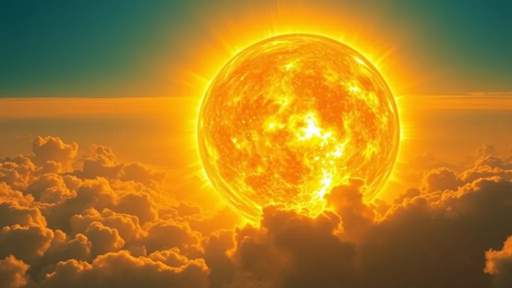 Dream symbol: large sun: scenarios: Dream of a Large Sun in the Sky