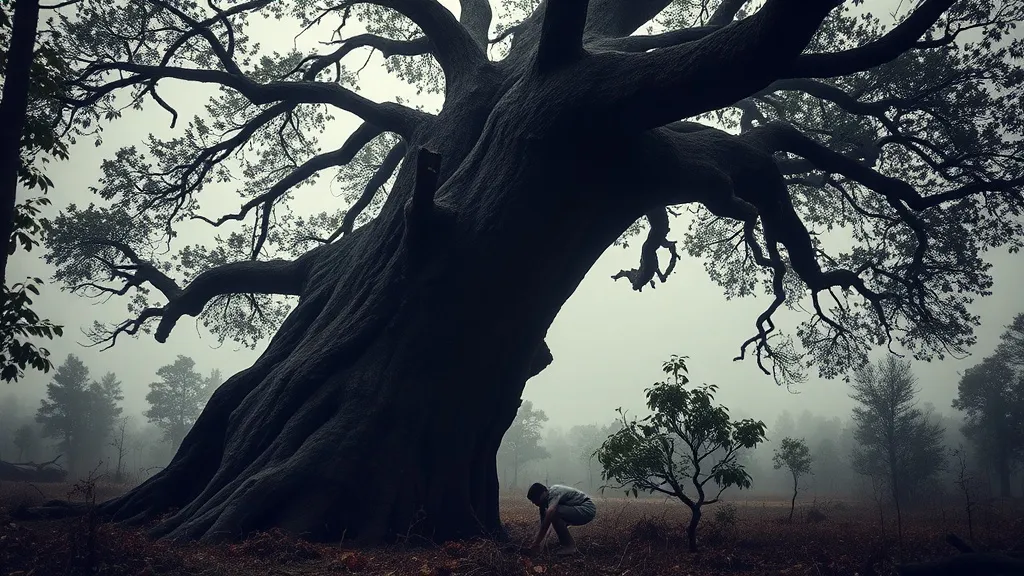 Dream symbol: large tree falling: scenarios: Dream of a Large Tree Falling and Crushing Someone