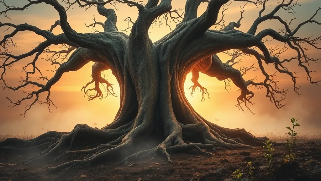 Dream symbol: large tree falling: symbolism: Breaking Away from Deep Rooted Beliefs