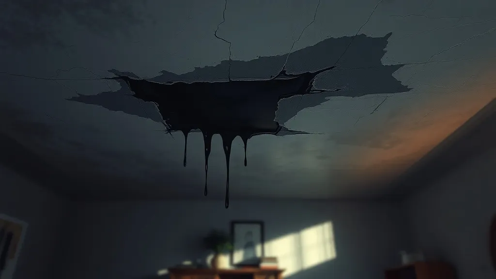 Dream symbol: leaking ceiling: scenarios: Dreaming of a Ceiling Leak Causing Damage