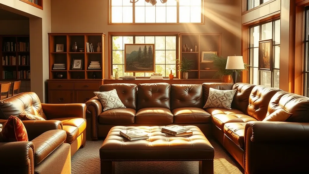 Dream symbol: leather sofa: symbolism: Inviting and Cozy