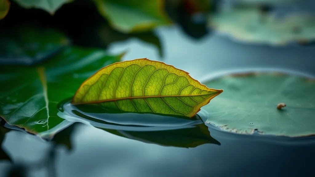Dream symbol: leaves and water: symbolism: Fragility and Vulnerability: Delicate Leaves and Emotional Exposure