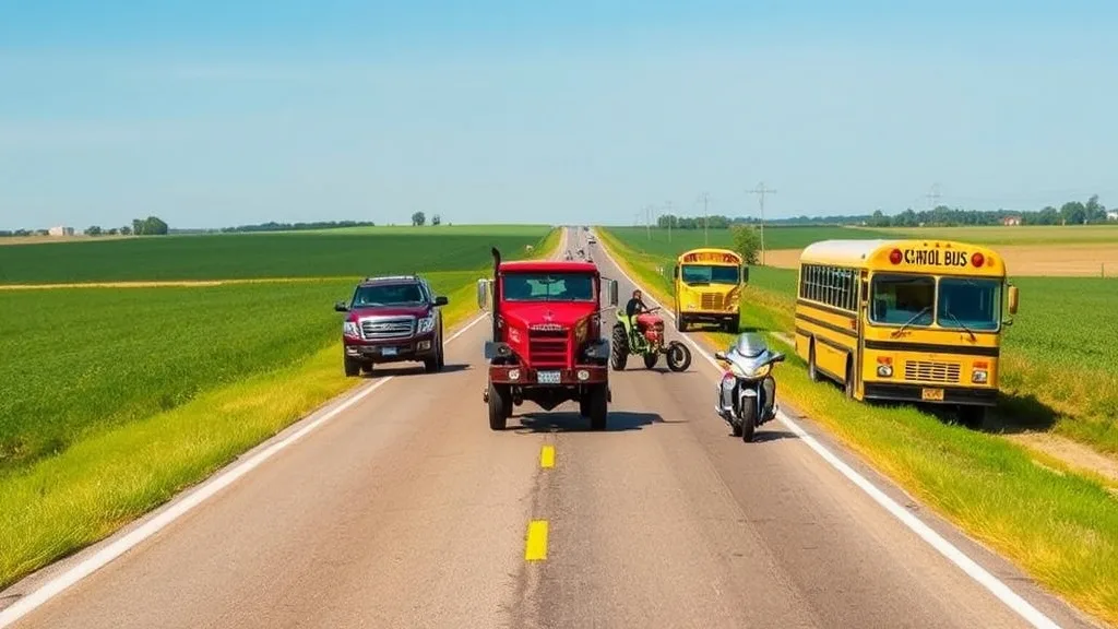 Dream symbol: country road: scenarios: Dream of a Country Road with Vehicles