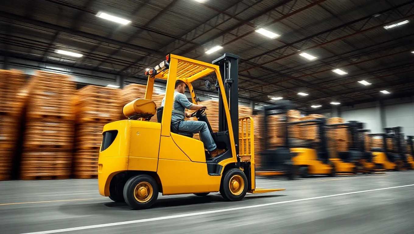 Dream symbol: lift truck: scenarios: Dream about Racing a Lift Truck