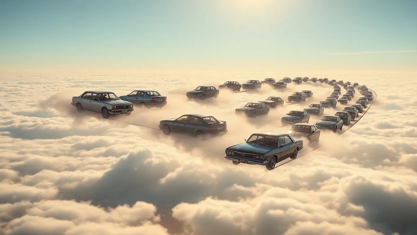 Dream symbol: line of cars in sky: intro Dream symbol: line of cars in sky: intro