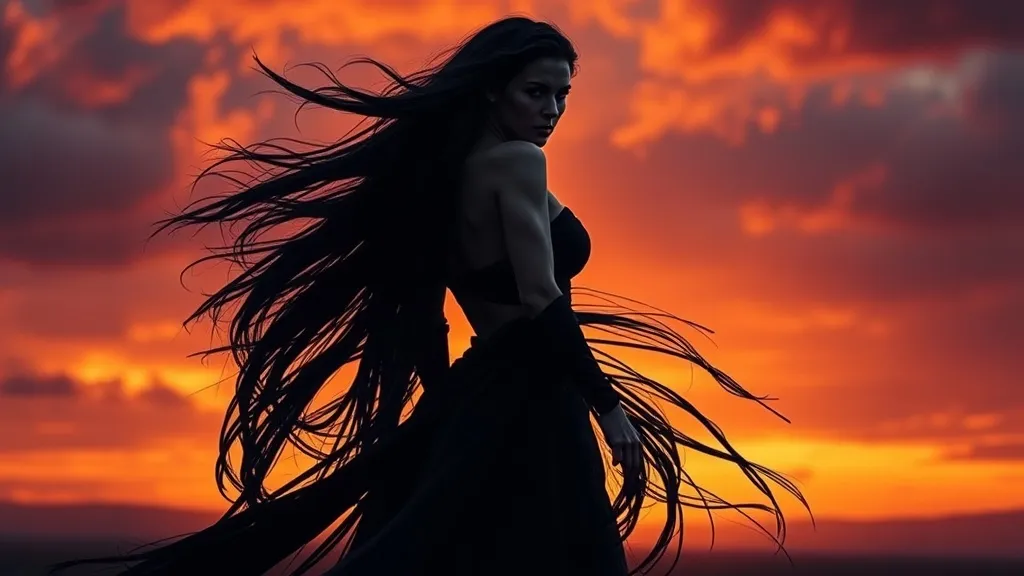 Dream symbol: long dark black hair: symbolism: Unleashed Power and Strength