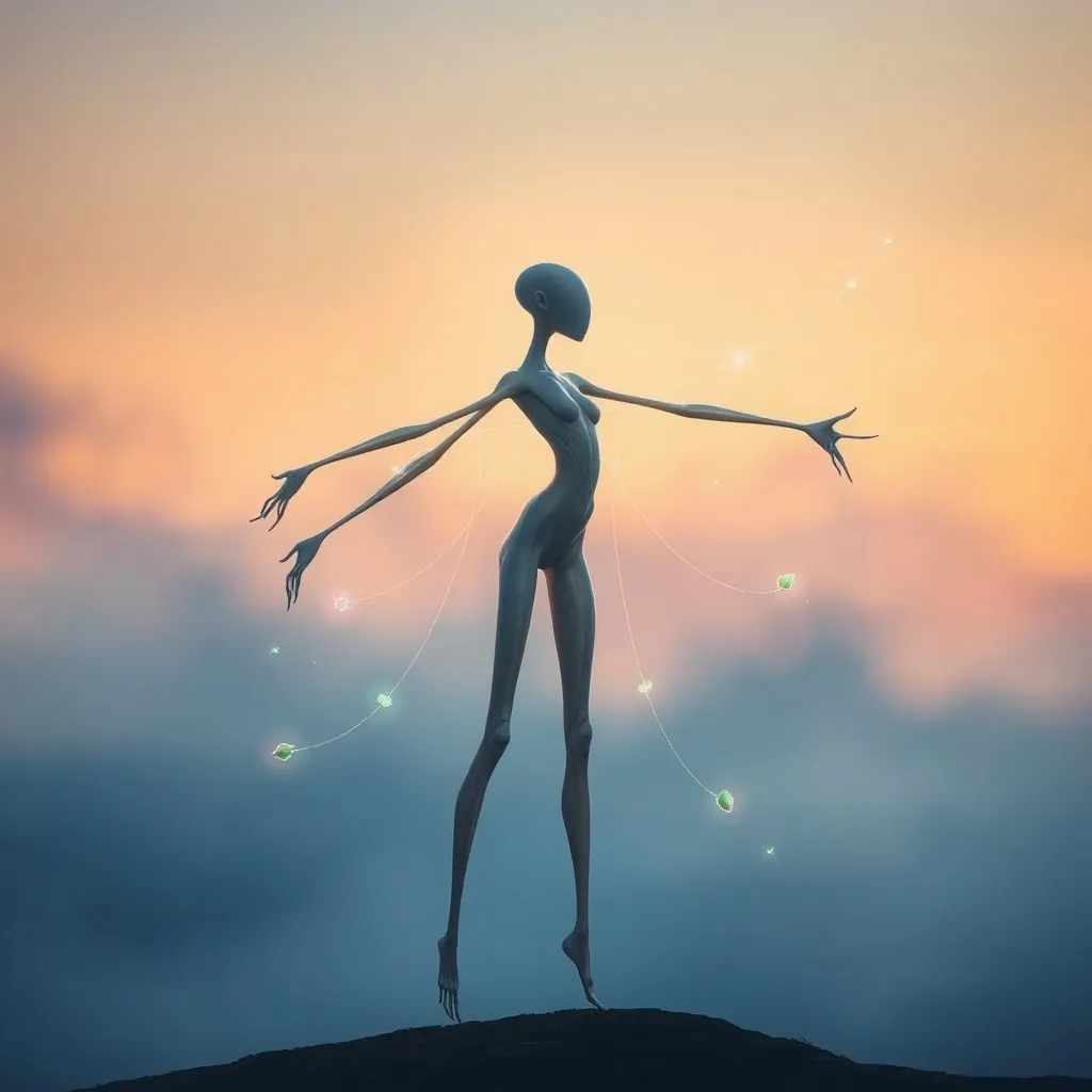 Dream symbol: long-limbed creature: symbolism: Illustration of Transformation and Growth Potential Dream symbol: long-limbed creature: symbolism: Illustration of Transformation and Growth Potential