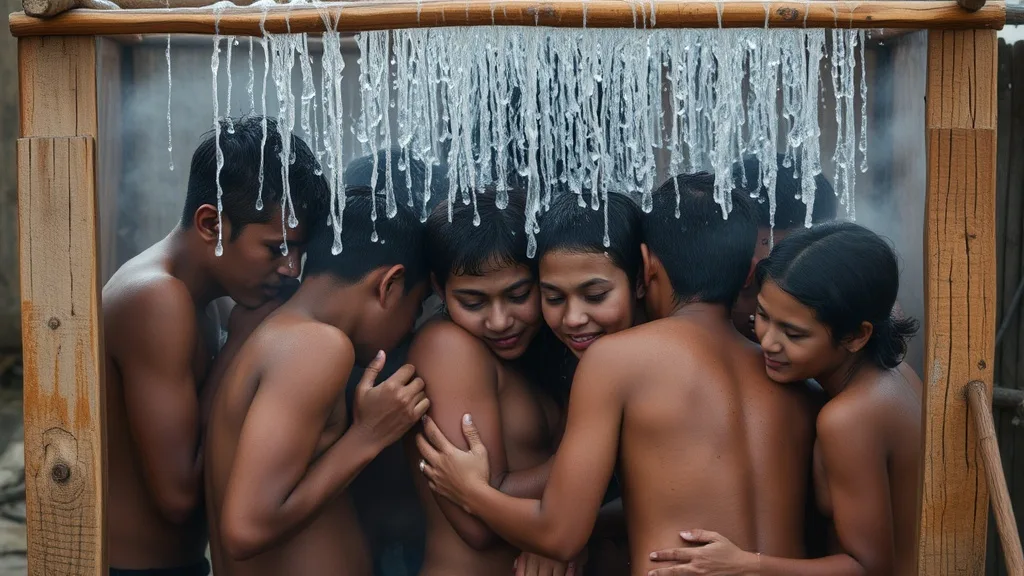 Dream symbol: makeshift shower: scenarios: Dream of Sharing a Makeshift Shower with Others