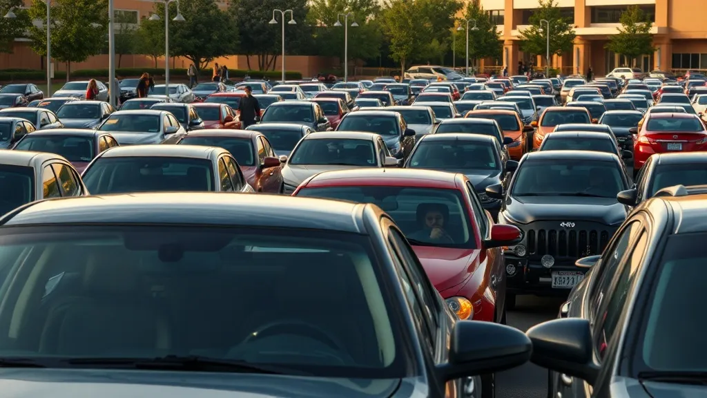 Dream symbol: mall parking: scenarios: Dream of Struggling to Park in a Crowded Mall Parking Lot