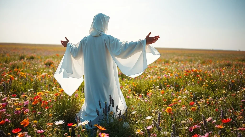 Dream symbol: man in white: symbolism: Peace and Tranquility
