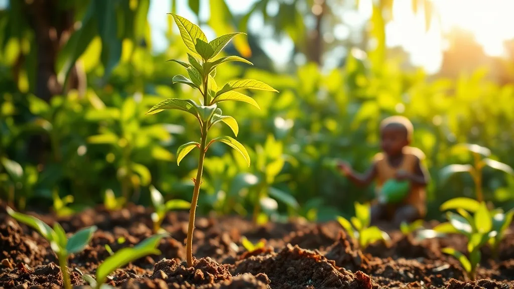 Dream symbol: mango tree seedling: scenarios: Dream of Healthy Mango Tree Seedling
