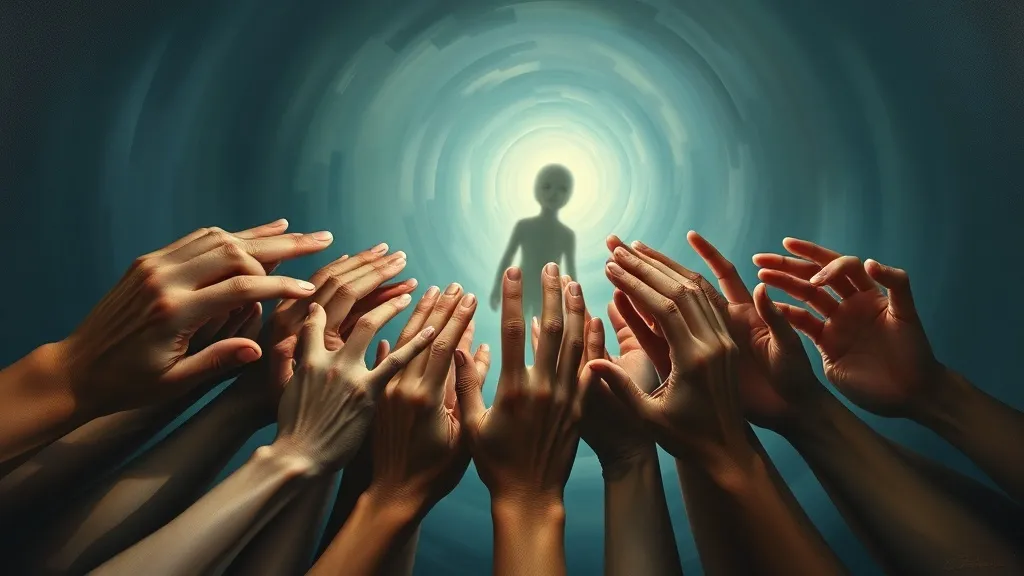 Dream symbol: multiple hands: scenarios: Dreaming of Multiple Hands Holding Something