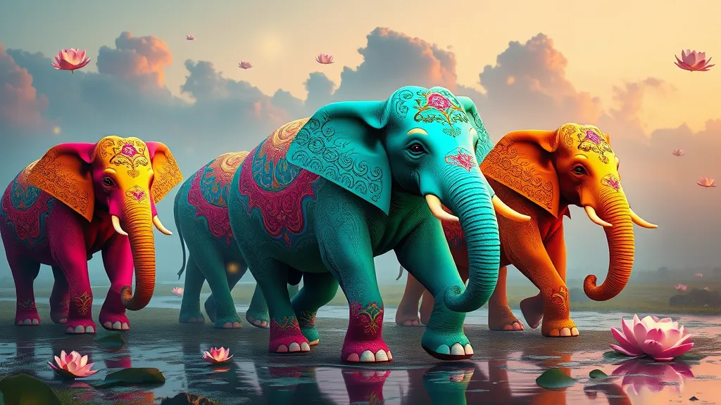Dream symbol: colorful elephants: intro