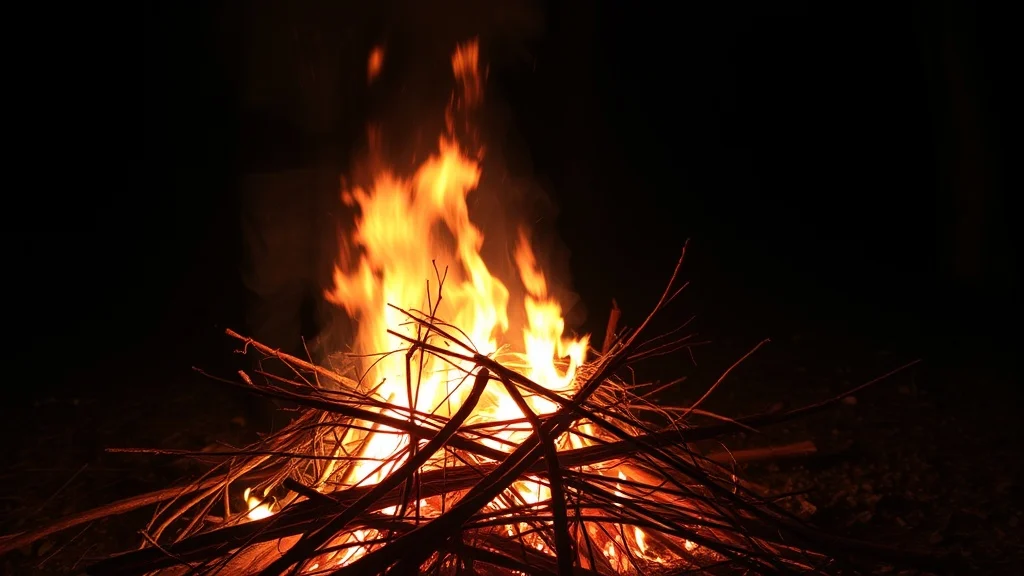 Dream symbol: dry twigs: scenarios: Dream of burning dry twigs