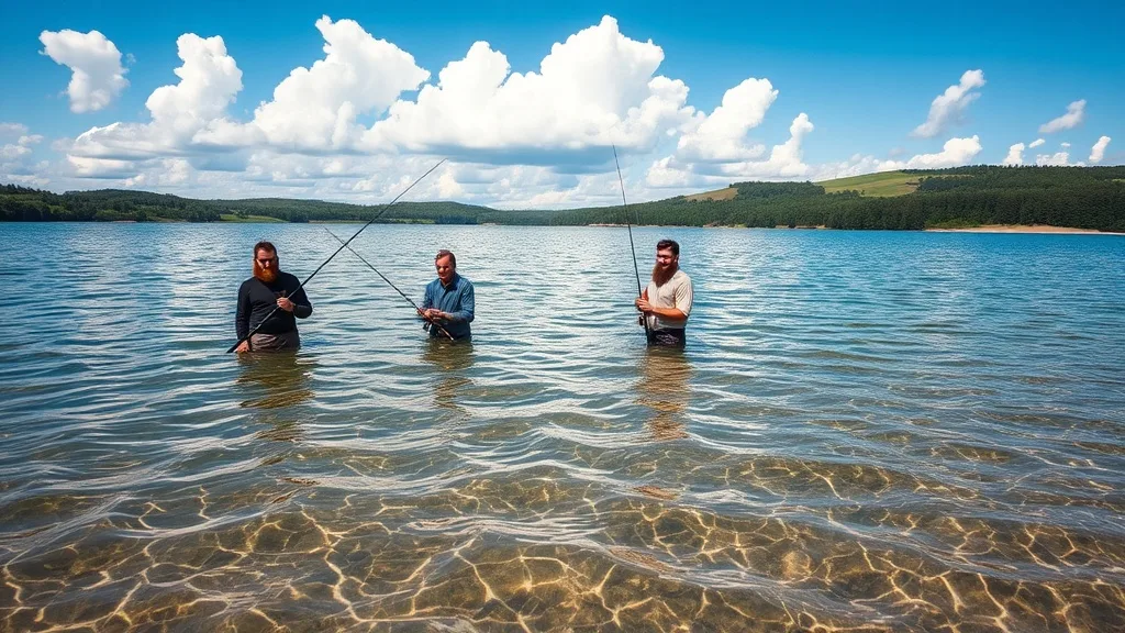 Dream symbol: fishing men: scenarios: Dream of Fishing Men Fishing in Shallow Water