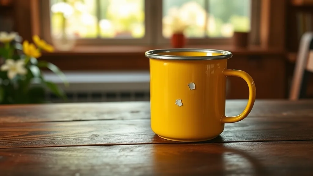 Dream symbol: yellow chipped enamel mug: demographics: People Who Love Vintage Items
