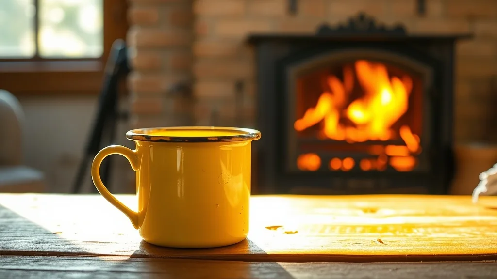 Dream symbol: yellow chipped enamel mug: scenarios: Dream of Full Yellow Chipped Enamel Mug