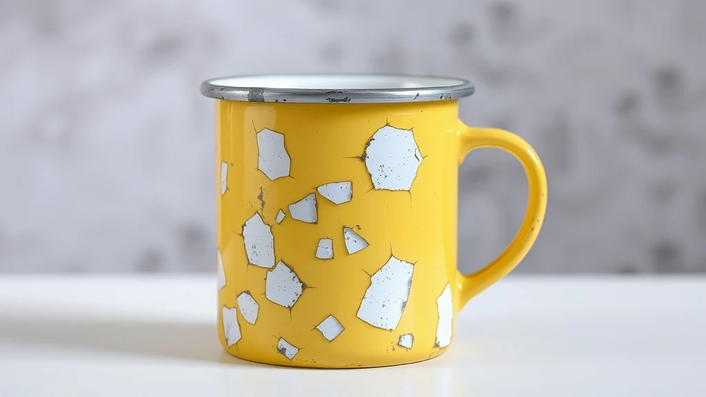 Dream symbol: yellow chipped enamel mug: symbolism: Fragility and Imperfection
