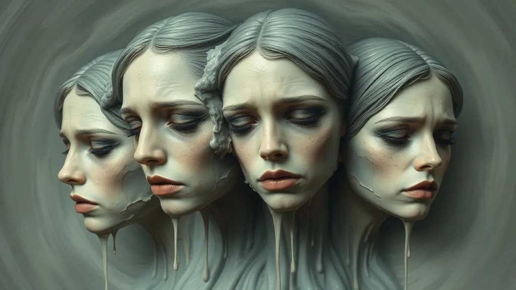Dream symbol: melting face: scenarios: Dreaming of Multiple Faces Melting: Overwhelming Social Pressure