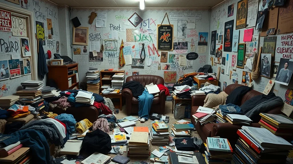 Dream symbol: messy environment: symbolism: Psychological Distress