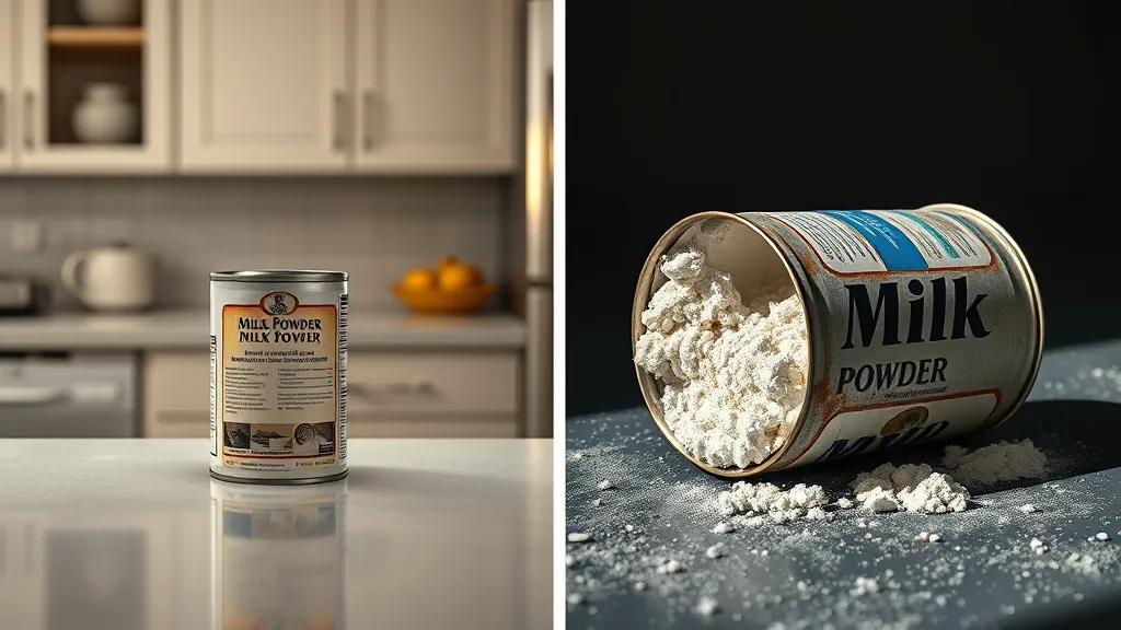 Dream symbol: milk powder: scenarios: Dream of Milk Powder in a Can/Container