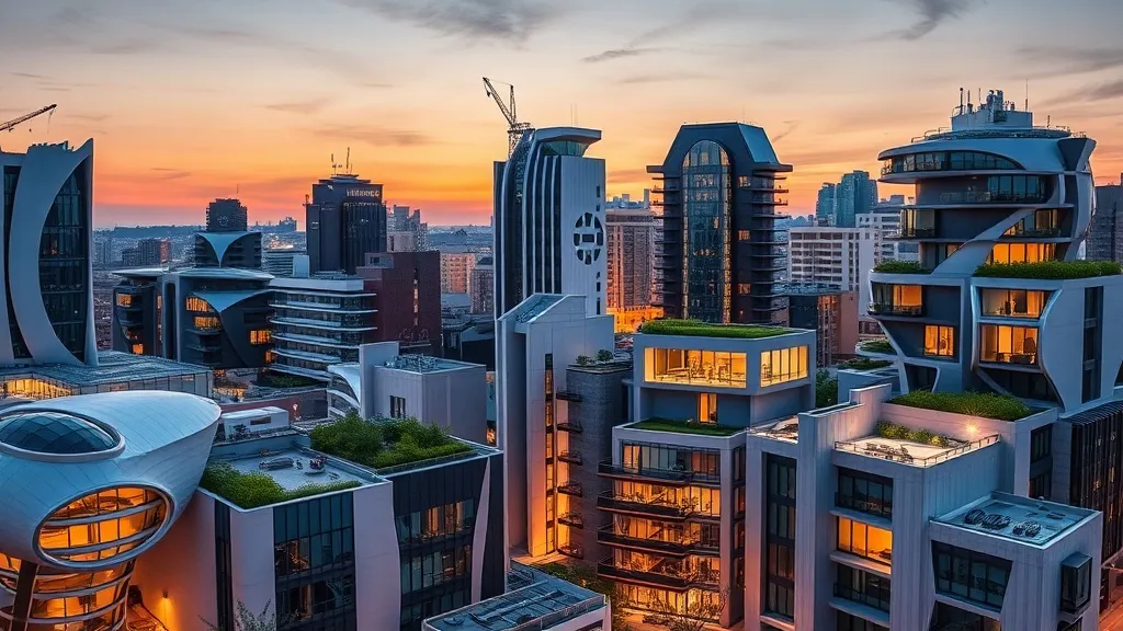 Dream symbol: modern buildings: scenarios: Dream about Modern Buildings with Unique Architecture