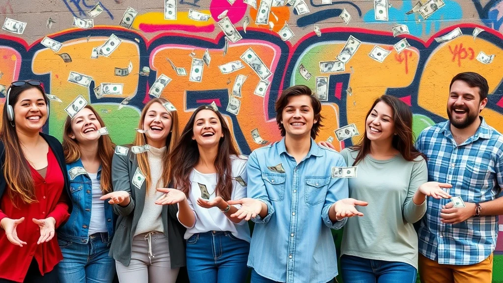 Dream symbol: money spraying: demographics: Students and Young Adults
