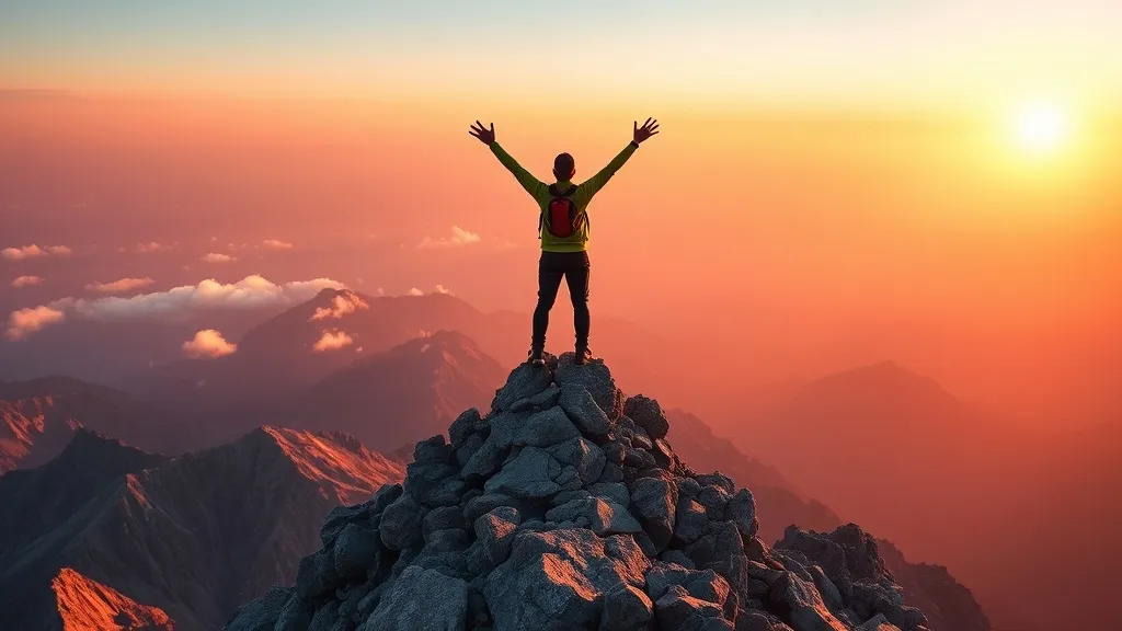 Dream symbol: mountain top: symbolism: Achievement of Personal Goals