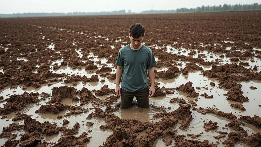 Dream symbol: muddy ground: symbolism: Feeling Stuck or Unclear