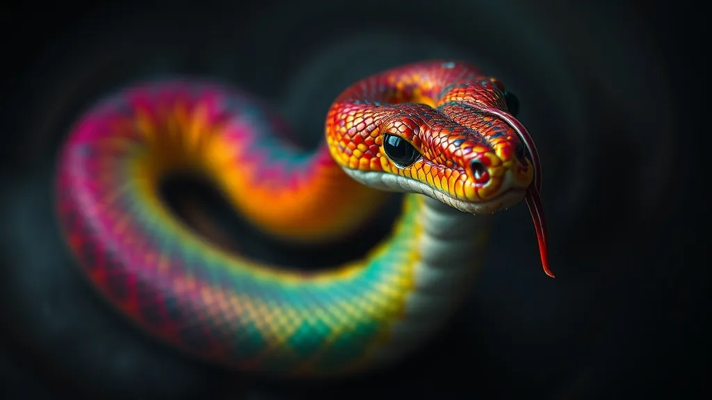 Dream symbol: multicolored snake: demographics: Multicolored Snake Dreams: People with Anxiety or Trauma