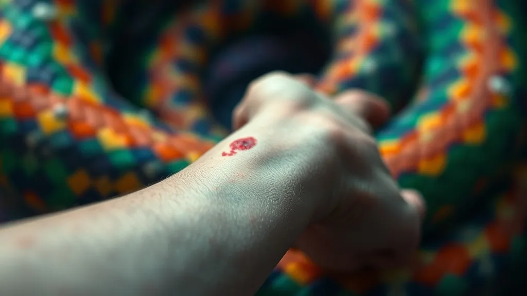 Dream symbol: multicolored snake: scenarios: Dream of Being Bitten by a Multicolored Snake