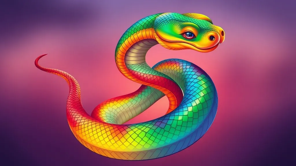 Dream symbol: multicolored snake: symbolism: Hidden Talents and Potential