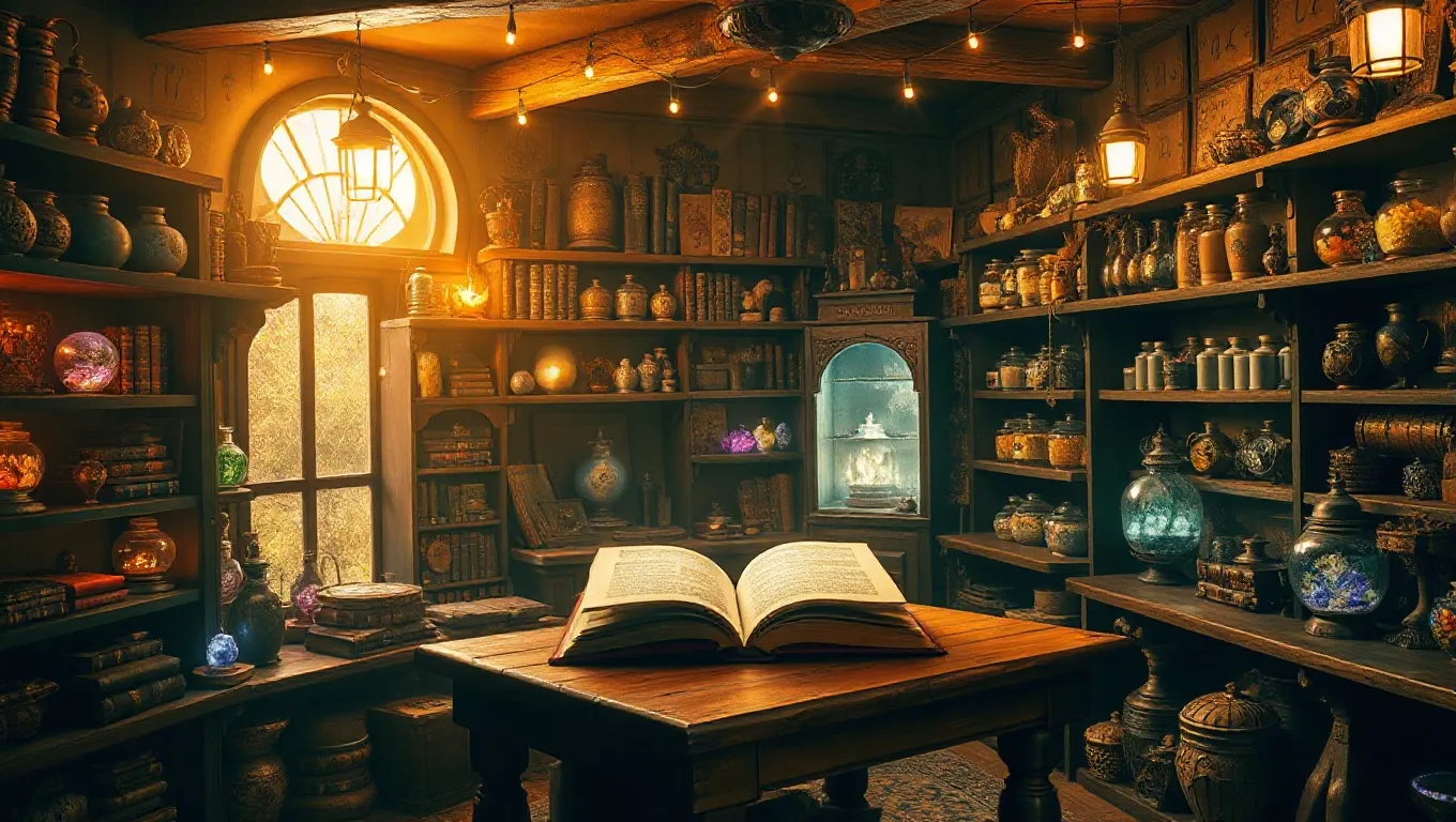 Dream symbol: mystical shop: symbolism: Invitation to Embrace Creativity and Imagination Dream symbol: mystical shop: symbolism: Invitation to Embrace Creativity and Imagination