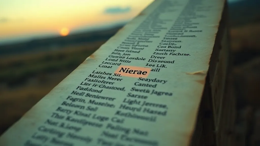 Dream symbol: name on the list: symbolism: Hidden Potential and Aspirations