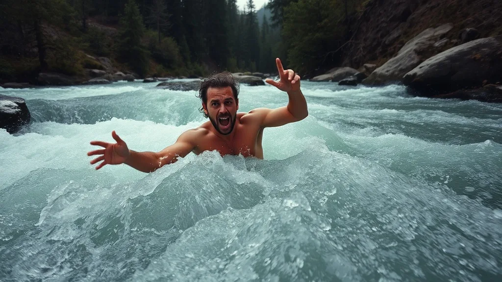 Dream symbol: wild river: scenarios: Dream of falling into a wild river