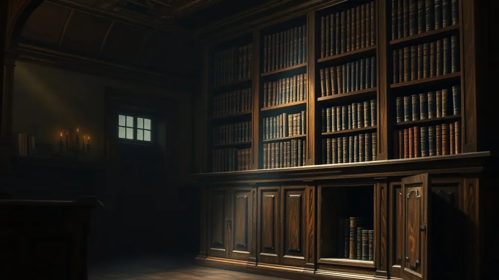 Dream symbol: oak wood bookcase: scenarios: Dream of a hidden compartment in an oak bookcase