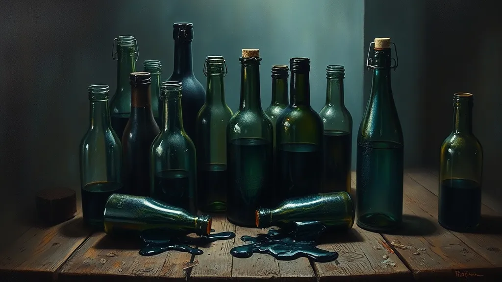 Dream symbol: oil bottles: symbolism: Bottled-up Emotions and Repressed Feelings