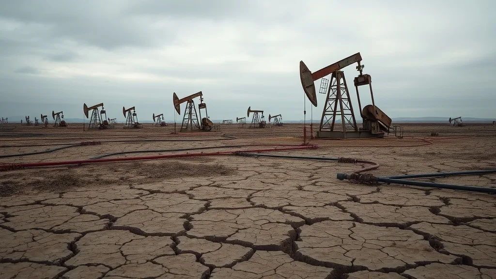 Dream symbol: oil extraction infrastructure: symbolism: Resource Exhaustion
