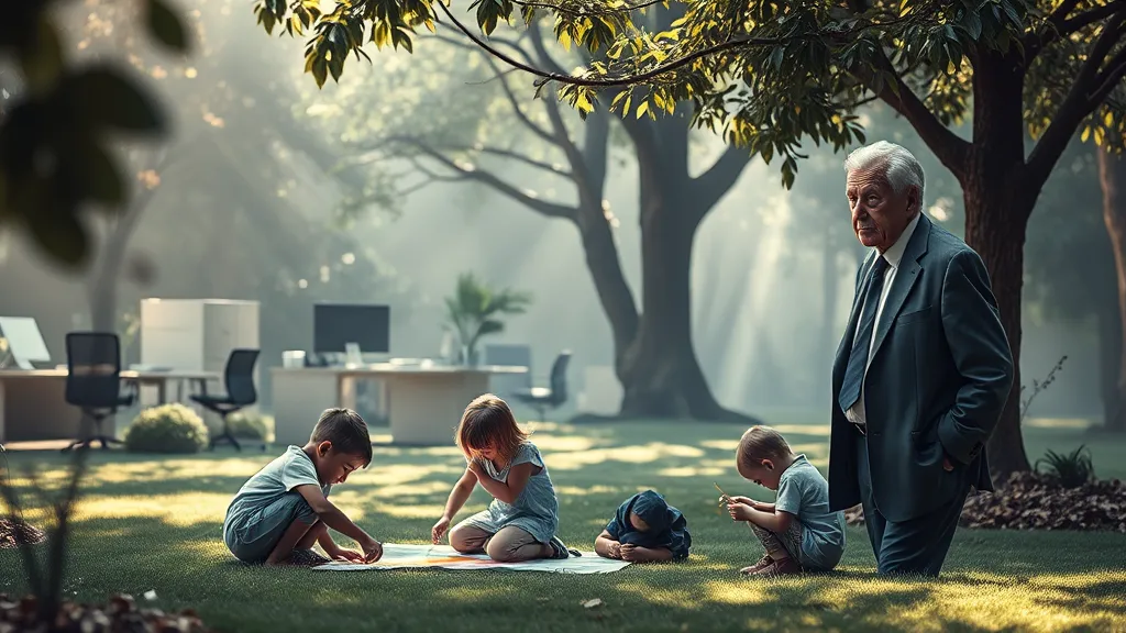 Dream symbol: old boss watching children: symbolism: Inner Conflict Between Autonomy and External Expectations