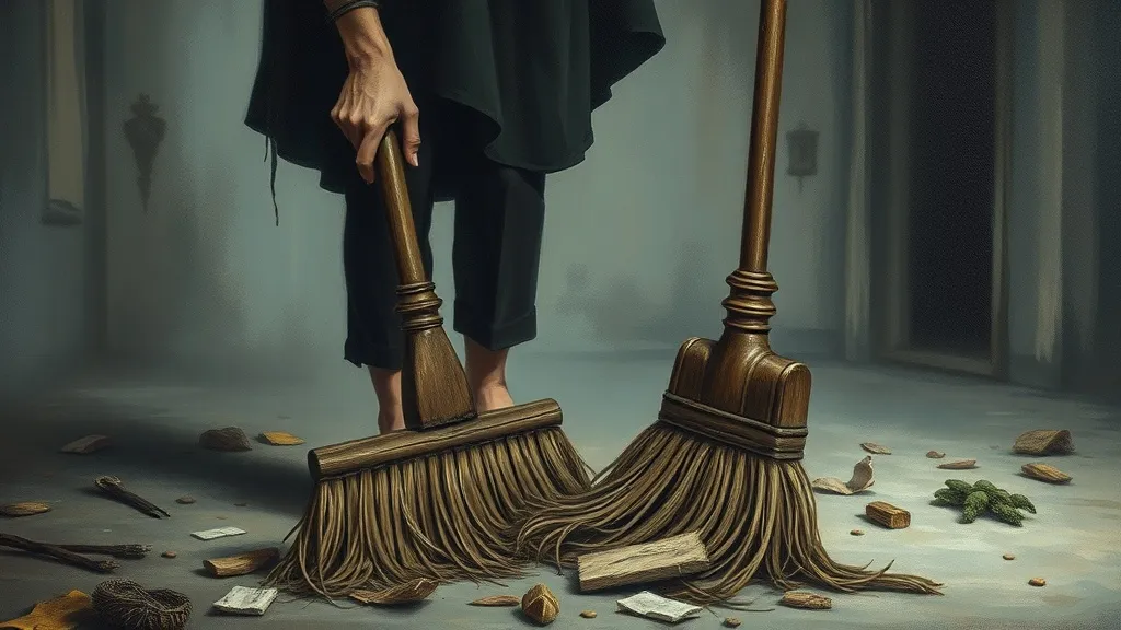 Dream symbol: old broom: scenarios: Dreaming of Someone Else Using an Old Broom