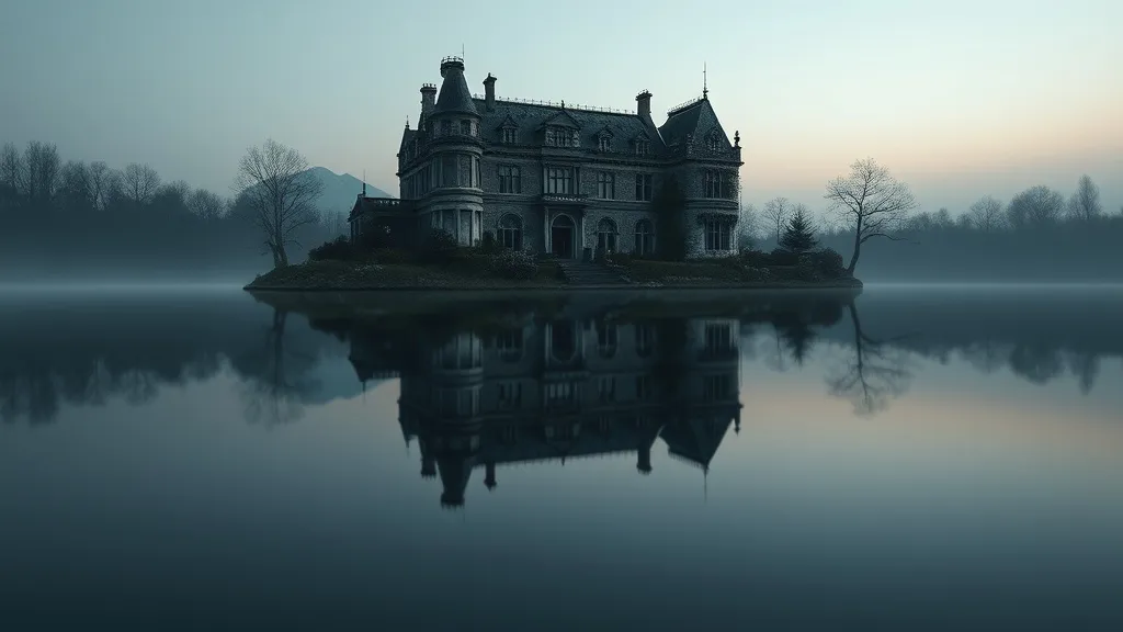 Dream symbol: old mansion: scenarios: Dream of an Old Mansion Reflecting in Water