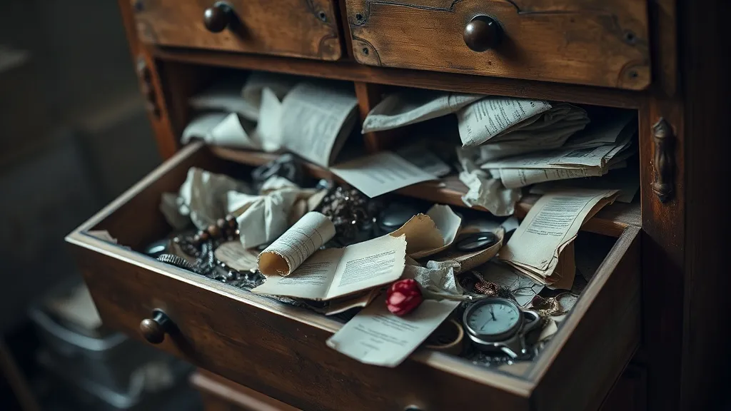 Dream symbol: dresser with open drawers: symbolism: Loss of Control and Privacy