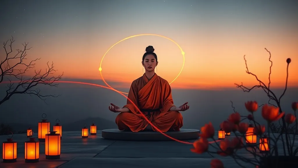 Dream symbol: orange and black: demographics: People Practicing Meditation and Dream Symbol: Orange and Black