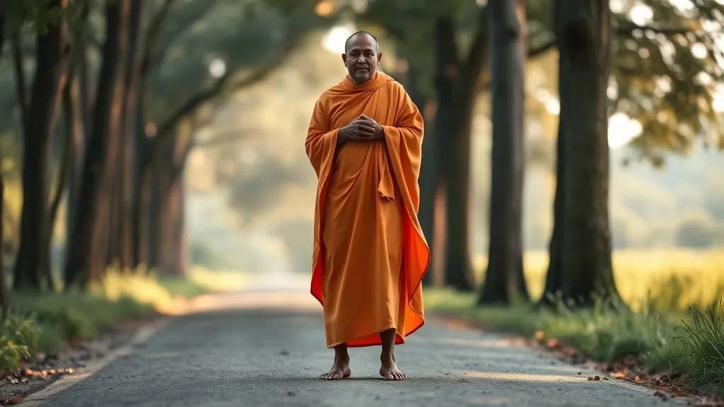 Dream symbol: orange robe: symbolism: Symbol of Humility and Simplicity