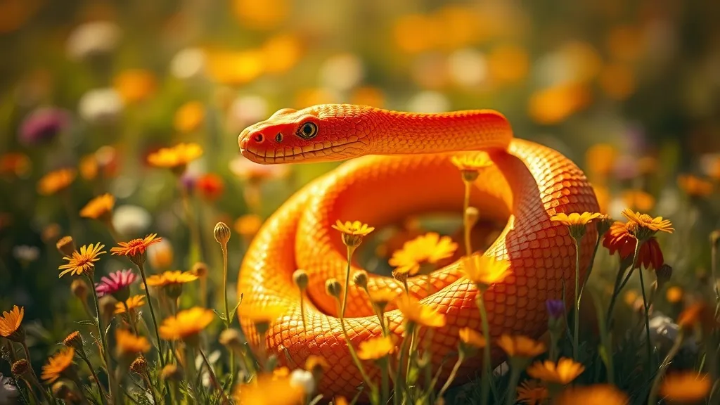 Dream symbol: orange snakes: scenarios: The Orange Snake's Message in Your Dream