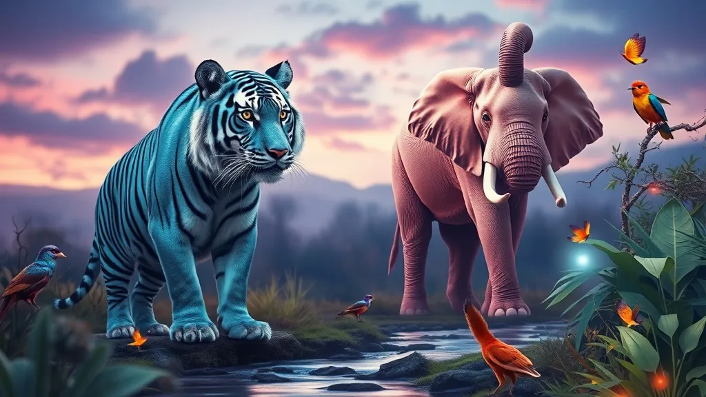 Dream symbol: other animals: scenarios: Dream of Animals in Unusual Colors