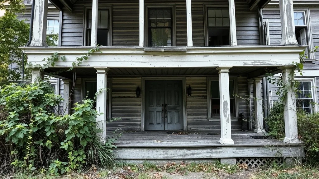 Dream symbol: overgrown house: scenarios: Dream of an Overgrown House with Decayed Porch