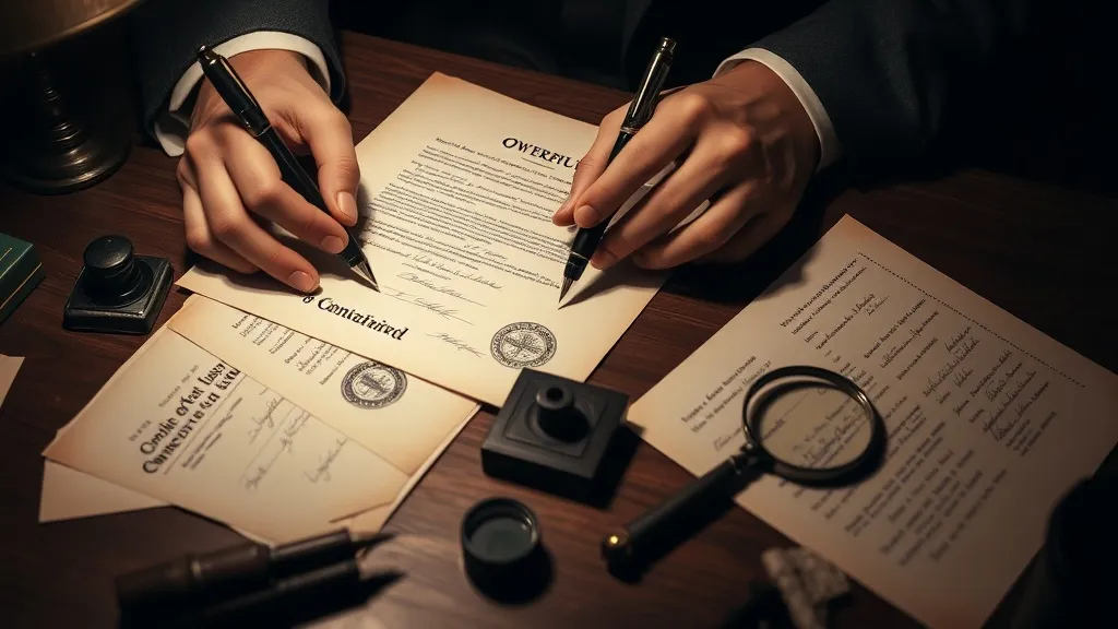 Dream symbol: ownership documents: scenarios: Dream about Forging Ownership Documents